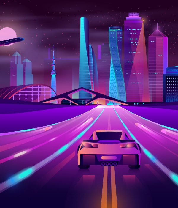 Vrouw aan het stuur - de toekomst is paars