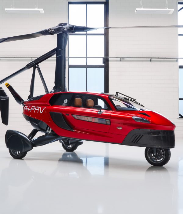 Vrouw aan het stuur PAL-V Liberty (foto: PAL-V.com)