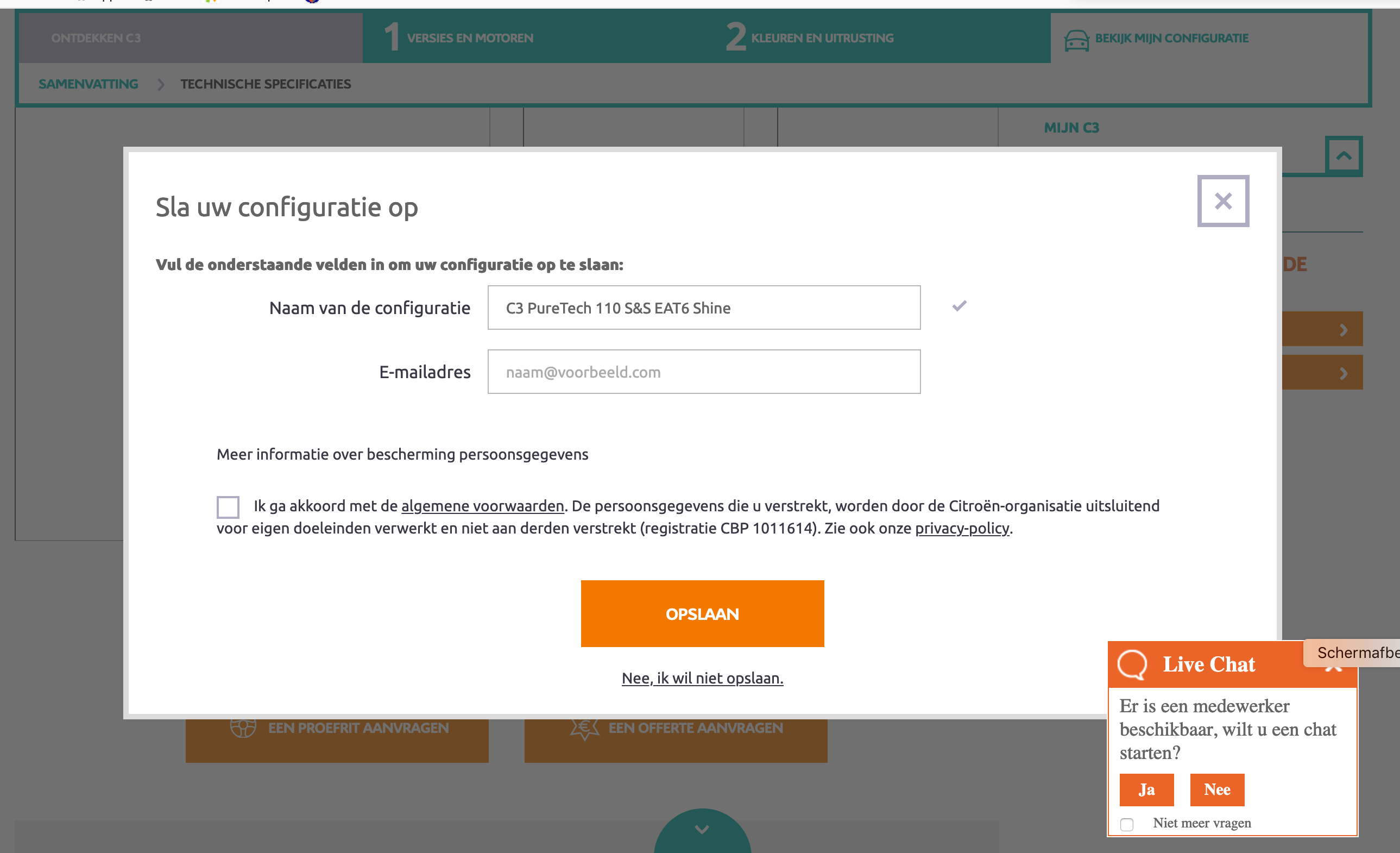 Vrouw aan het stuur - auto configurator