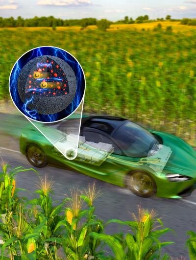 Vrouw aan het stuur - doorbraak batterij