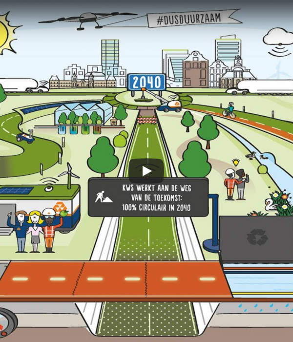 vrouwaanhetstuur - gerecycled wegdek