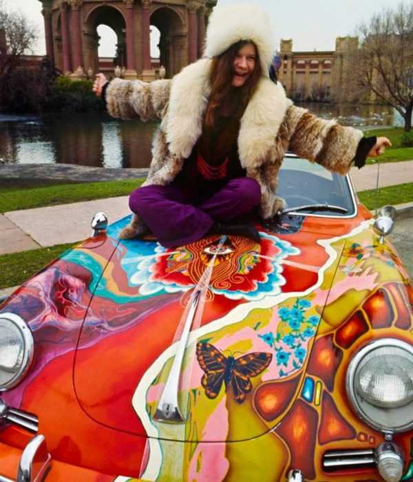 vrouwaanhetstuur - Janis Joplin Porsche